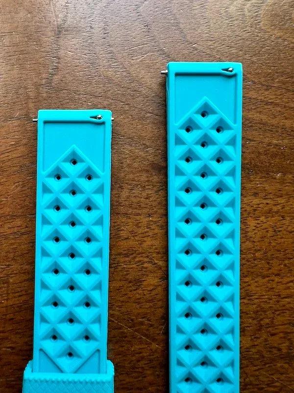 Bracelet tropical silicone bleu turquoise - Vinty Watches