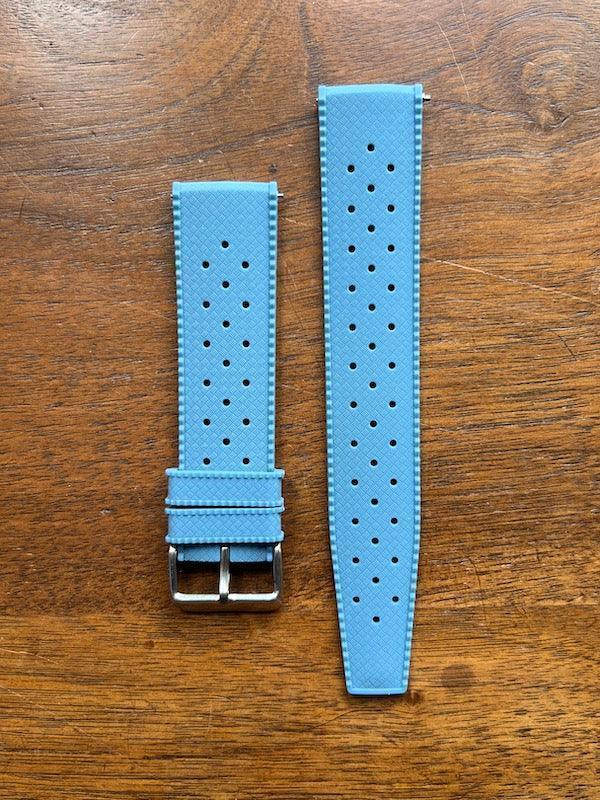 Bracelet tropical silicone bleu ardoise - Vinty Watches