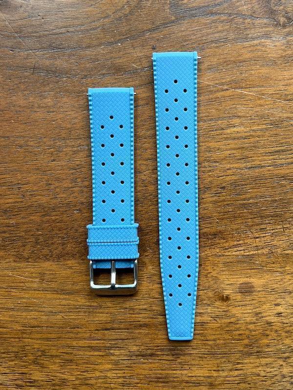 Bracelet tropical silicone bleu ardoise - Vinty Watches