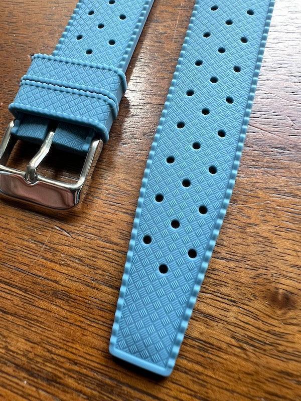 Bracelet tropical silicone bleu ardoise - Vinty Watches