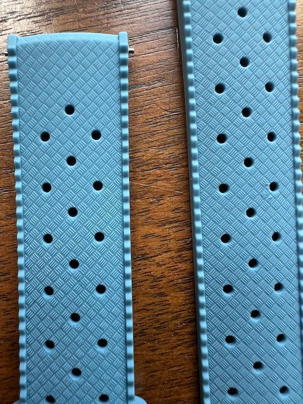 Bracelet tropical silicone bleu ardoise - Vinty Watches