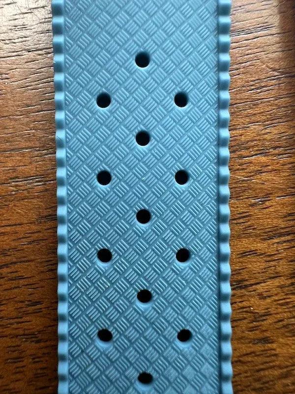 Bracelet tropical silicone bleu ardoise - Vinty Watches