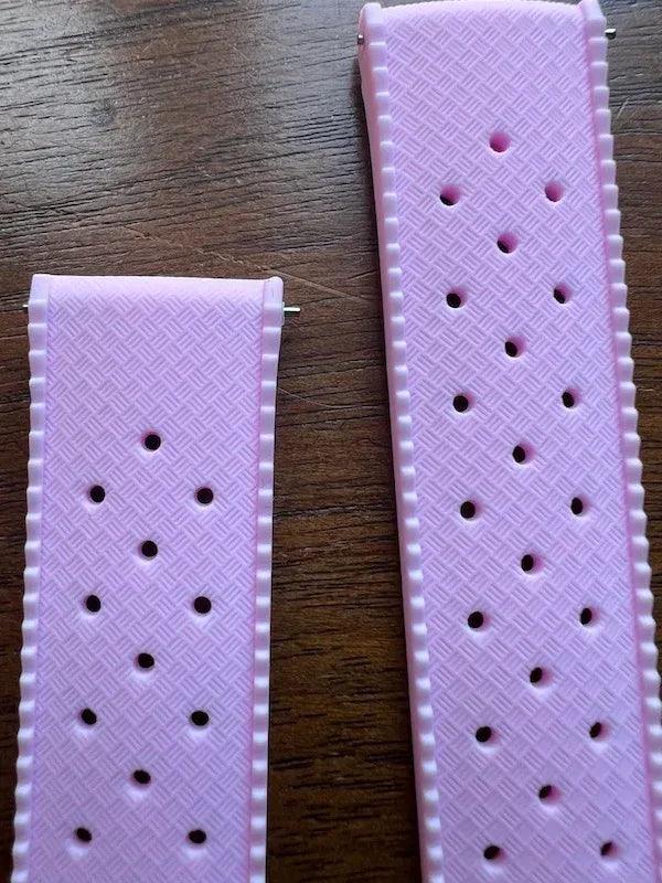 Bracelet tropical silicone rose - Vinty Watches