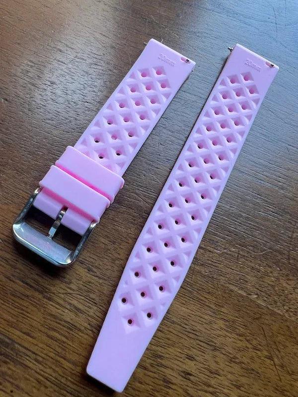Bracelet tropical silicone rose - Vinty Watches
