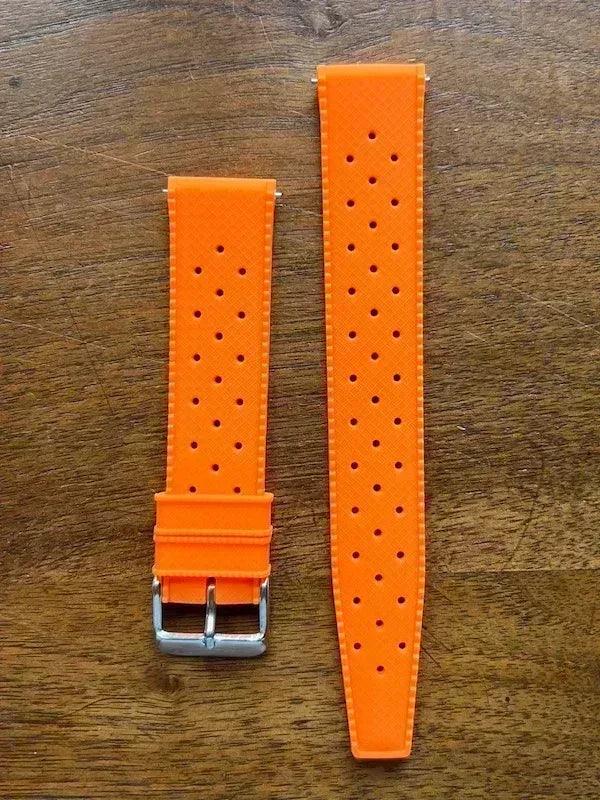 Bracelet tropical silicone orange fluo - Vinty Watches