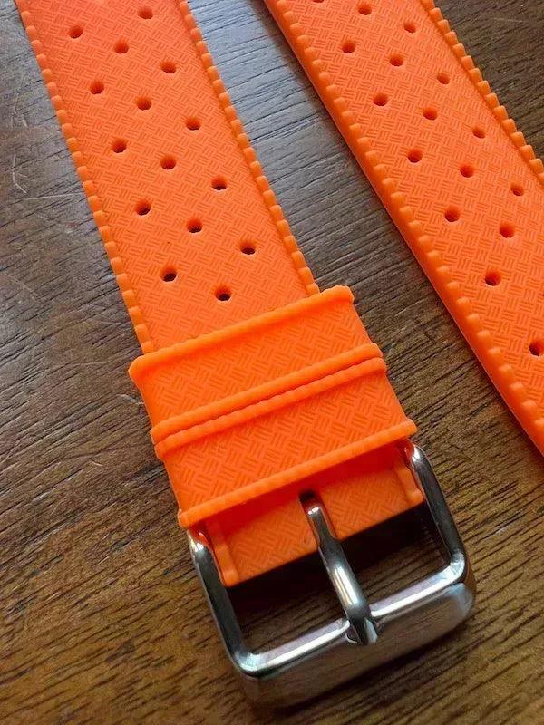 Bracelet tropical silicone orange fluo - Vinty Watches