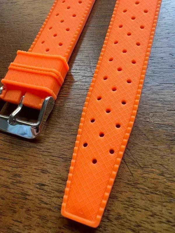 Bracelet tropical silicone orange fluo - Vinty Watches