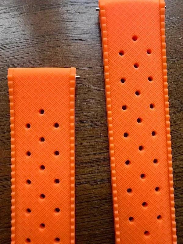 Bracelet tropical silicone orange fluo - Vinty Watches