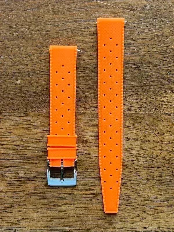 Bracelet tropical silicone orange fluo - Vinty Watches