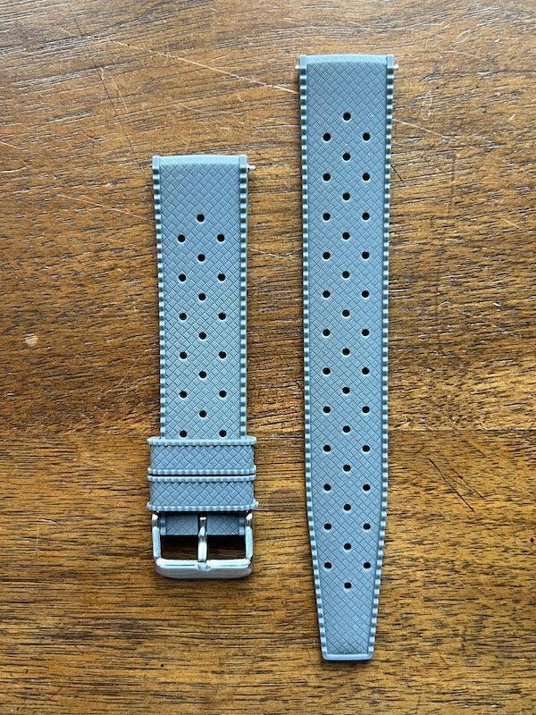 Bracelet tropical silicone gris souris - Vinty Watches
