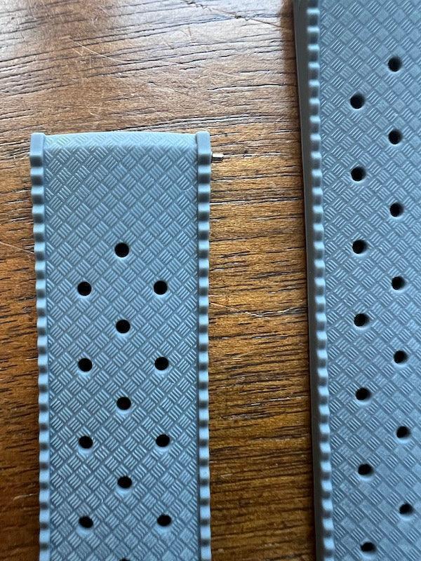 Bracelet tropical silicone gris souris - Vinty Watches