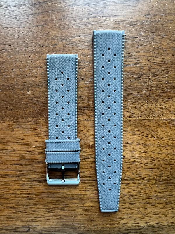 Bracelet tropical silicone gris souris - Vinty Watches