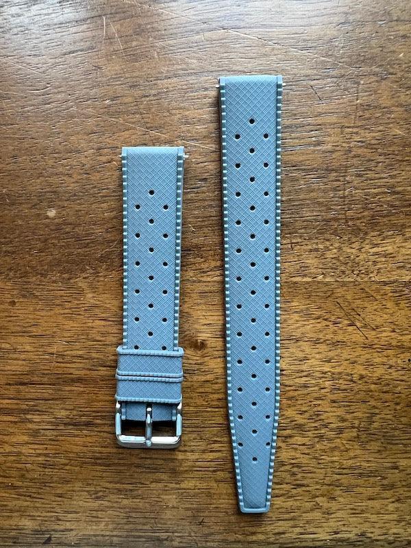 Bracelet tropical silicone gris souris - Vinty Watches