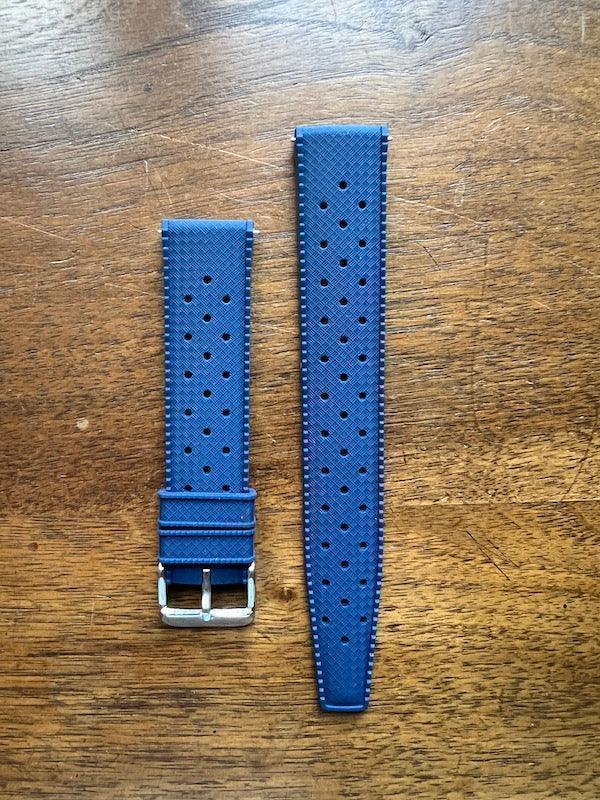 Bracelet tropical silicone bleu abysse - Vinty Watches