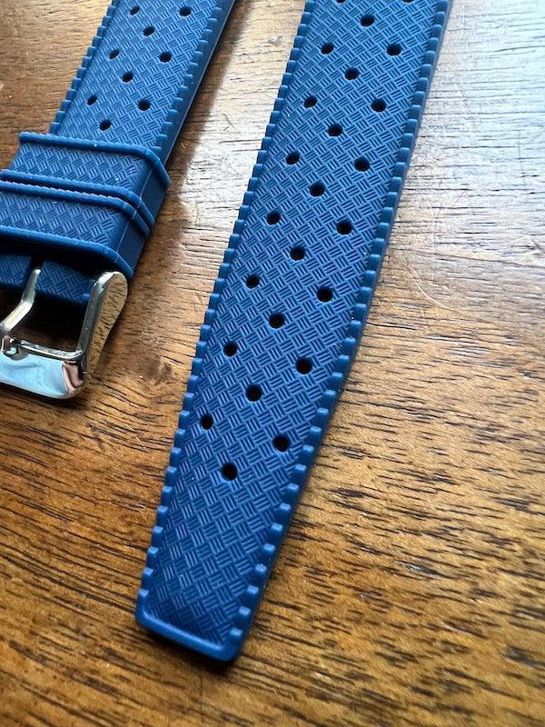 Bracelet tropical silicone bleu abysse - Vinty Watches