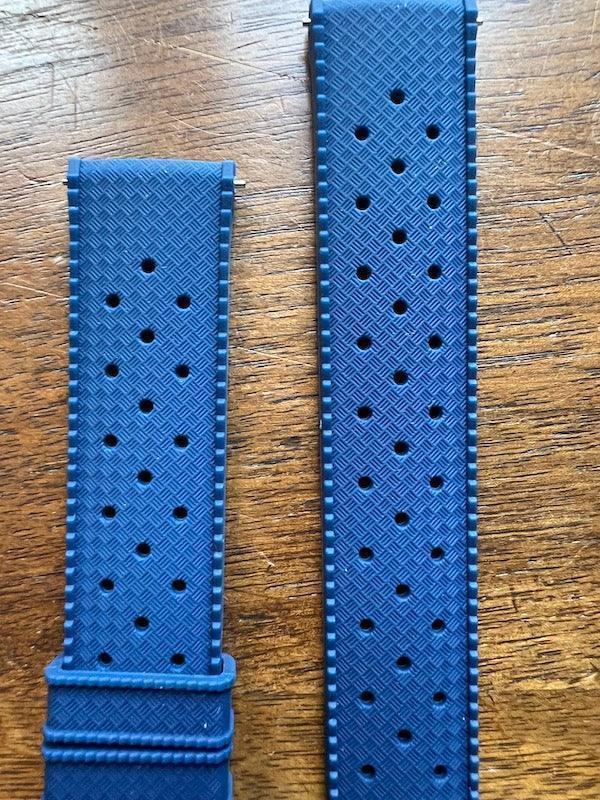 Bracelet tropical silicone bleu abysse - Vinty Watches