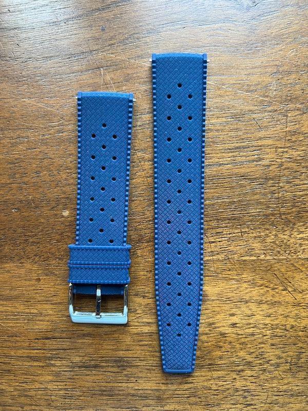 Bracelet tropical silicone bleu abysse - Vinty Watches