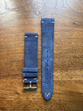 Bracelet Vintage Suédé bleu foncé - Vinty Watches