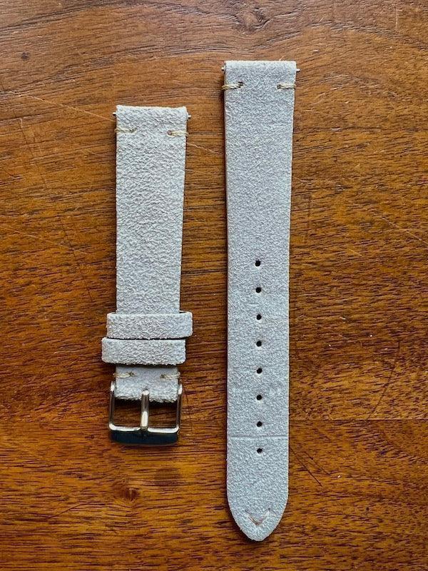 Bracelet Vintage Suédé gris clair - Vinty Watches