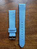 Bracelet Vintage Suédé bleu clair - Vinty Watches