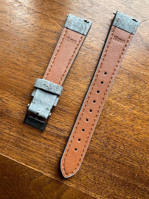 Bracelet Minimal Suédé gris - Vinty Watches