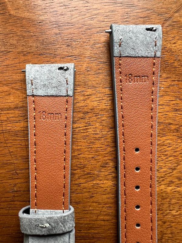 Bracelet Minimal Suédé gris - Vinty Watches