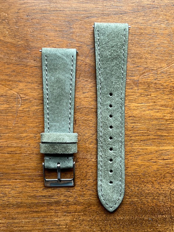 Bracelet Minimal Suédé vert amande