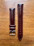 Bracelet Eclat en simili-cuir façon autruche marron chocolat