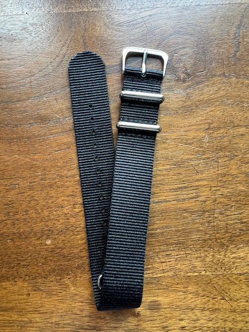 Bracelet NATO en nylon balistique noir