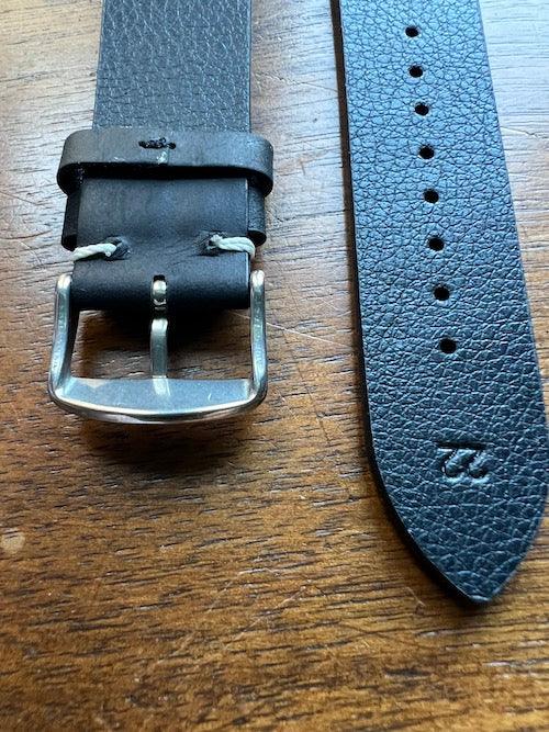 Bracelet Rustic Trek en cuir façon vieilli noir