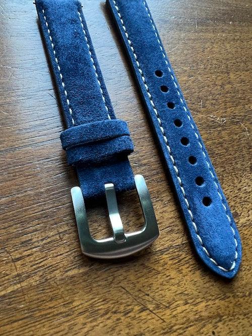 Bracelet Velours Suédé bleu saphir