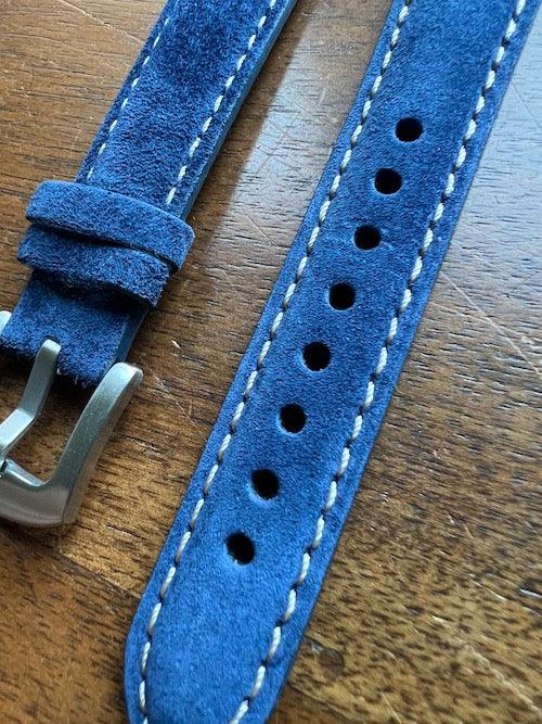 Bracelet Velours Suédé bleu saphir