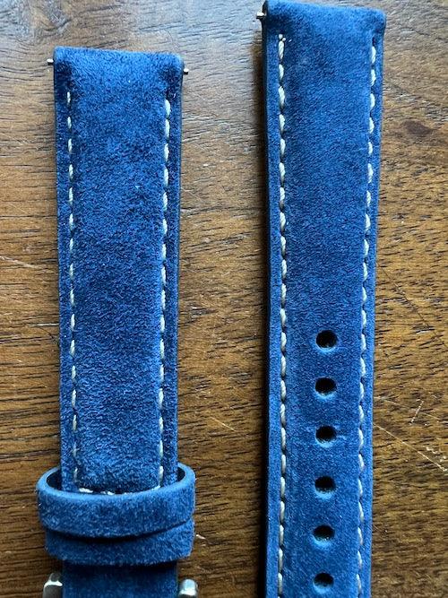 Bracelet Velours Suédé bleu saphir