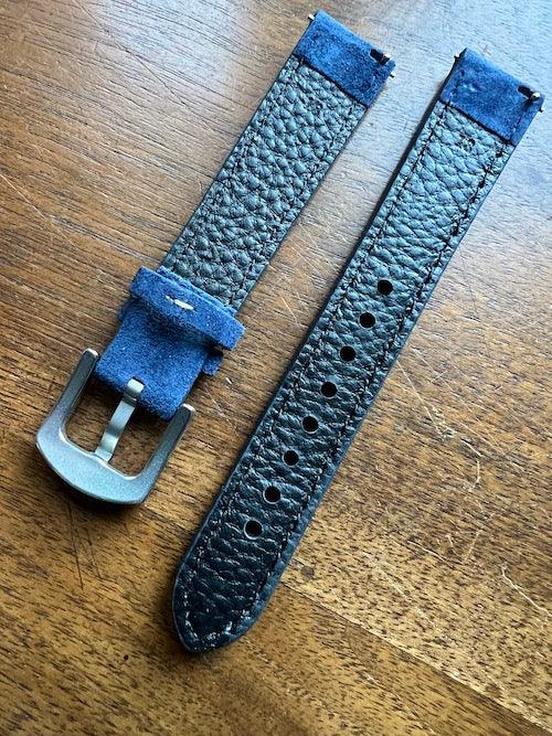 Bracelet Velours Suédé bleu saphir