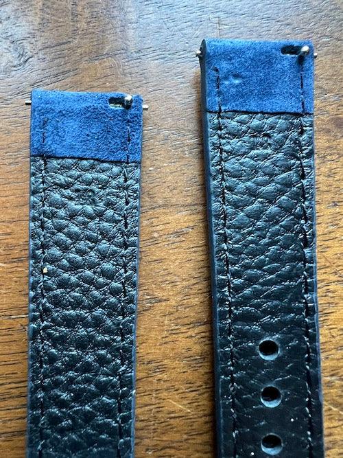 Bracelet Velours Suédé bleu saphir