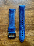 Bracelet Velours Suédé bleu saphir