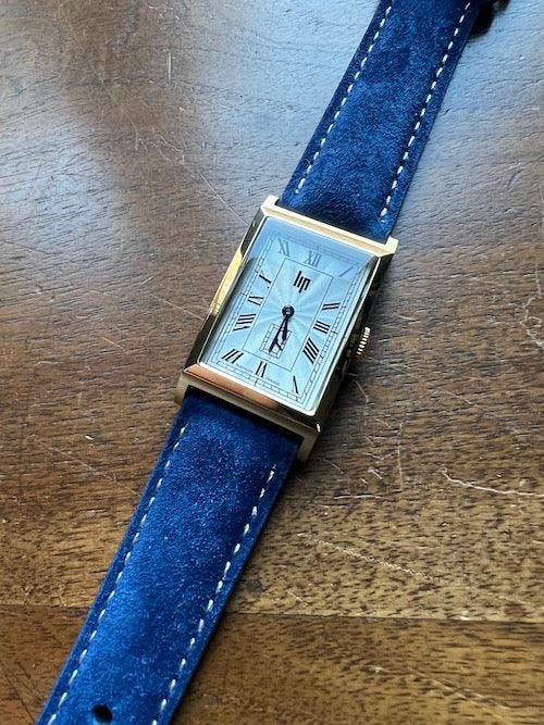 Bracelet Velours Suédé bleu saphir