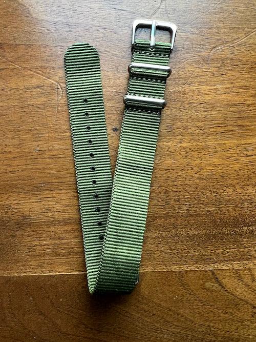 Bracelet NATO en nylon balistique vert