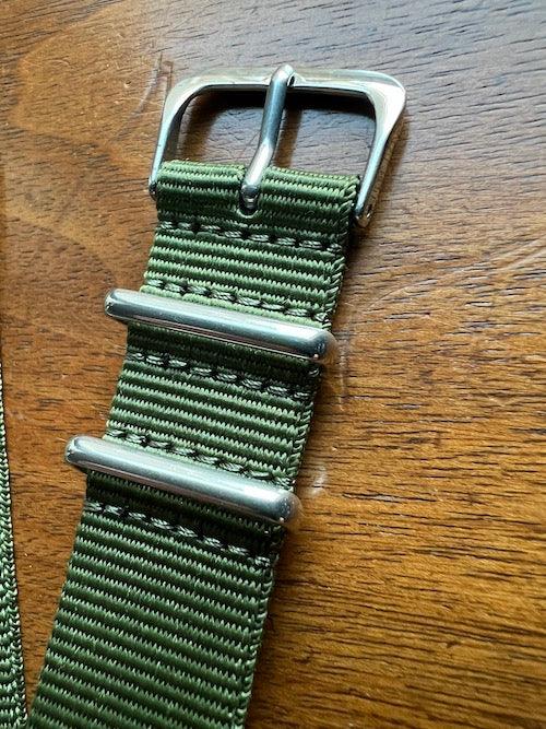Bracelet NATO en nylon balistique vert