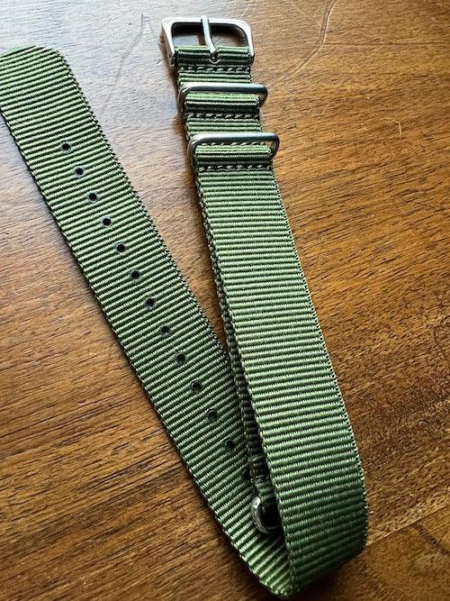 Bracelet NATO en nylon balistique vert