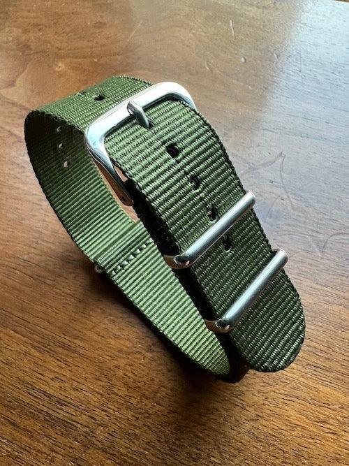 Bracelet NATO en nylon balistique vert