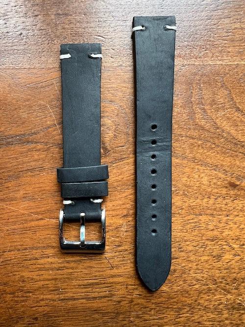 Bracelet Rustic Trek en cuir façon vieilli noir