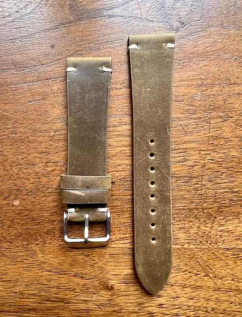 Bracelet Rustic Trek en cuir façon vieilli marron foncé
