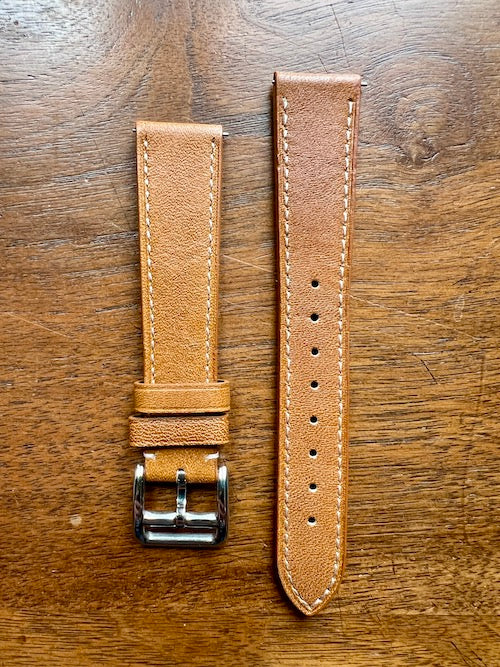 Bracelet Silhouette en simili-cuir façon vachette gold