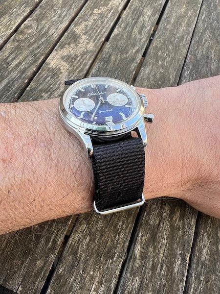 Bracelet NATO en nylon balistique noir