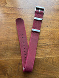 Bracelet NATO en nylon extensible rouge foncé