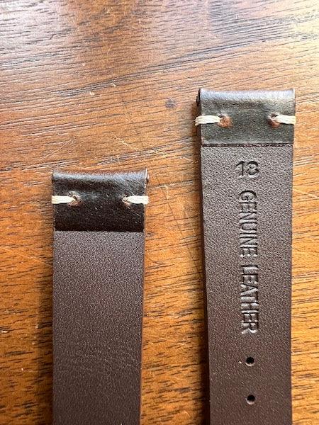 Bracelet Héritage Signature en cuir marron foncé