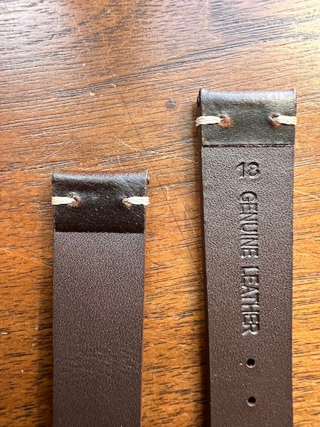 Bracelet Héritage Signature en cuir marron foncé