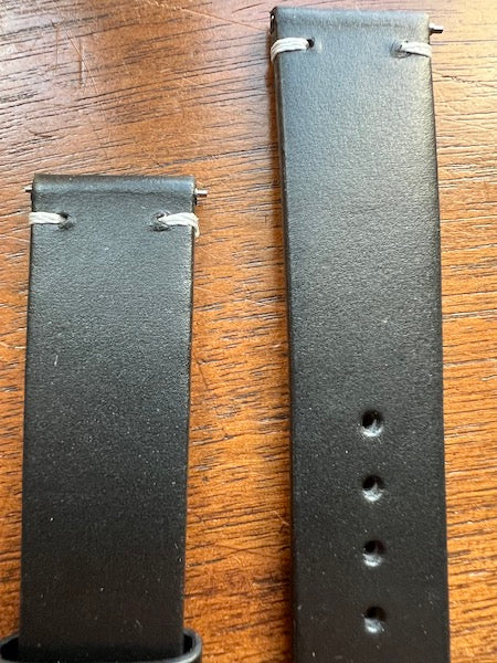 Bracelet Héritage Signature en cuir noir