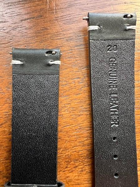 Bracelet Héritage Signature en cuir noir